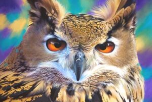 Painting an Eagle Owl Portrait with Kim Thompson (FULLY BOOKED) @ Nature in Art (Education Centre)